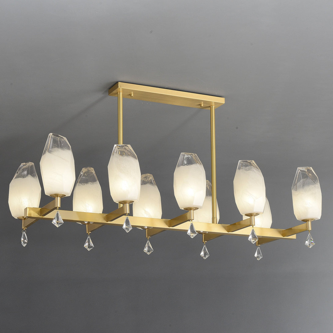 Liya pendant glass chandelier 10 Lights