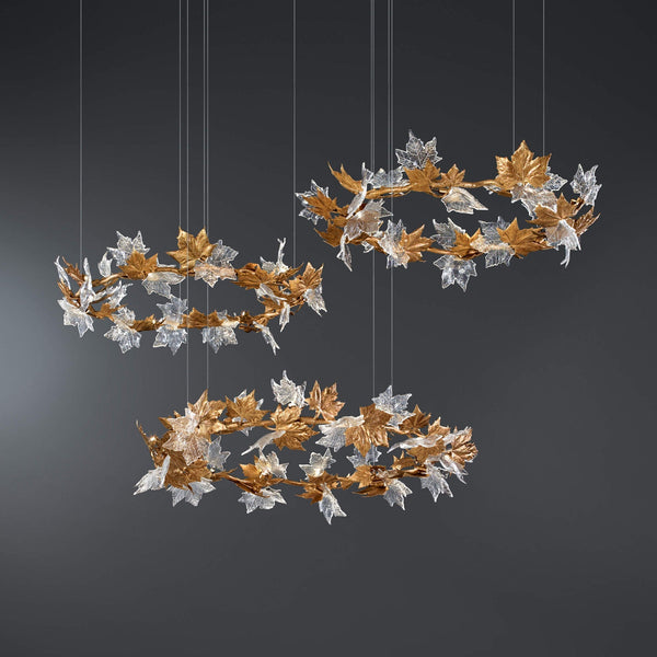 Golden maple leaf whole house lamp series