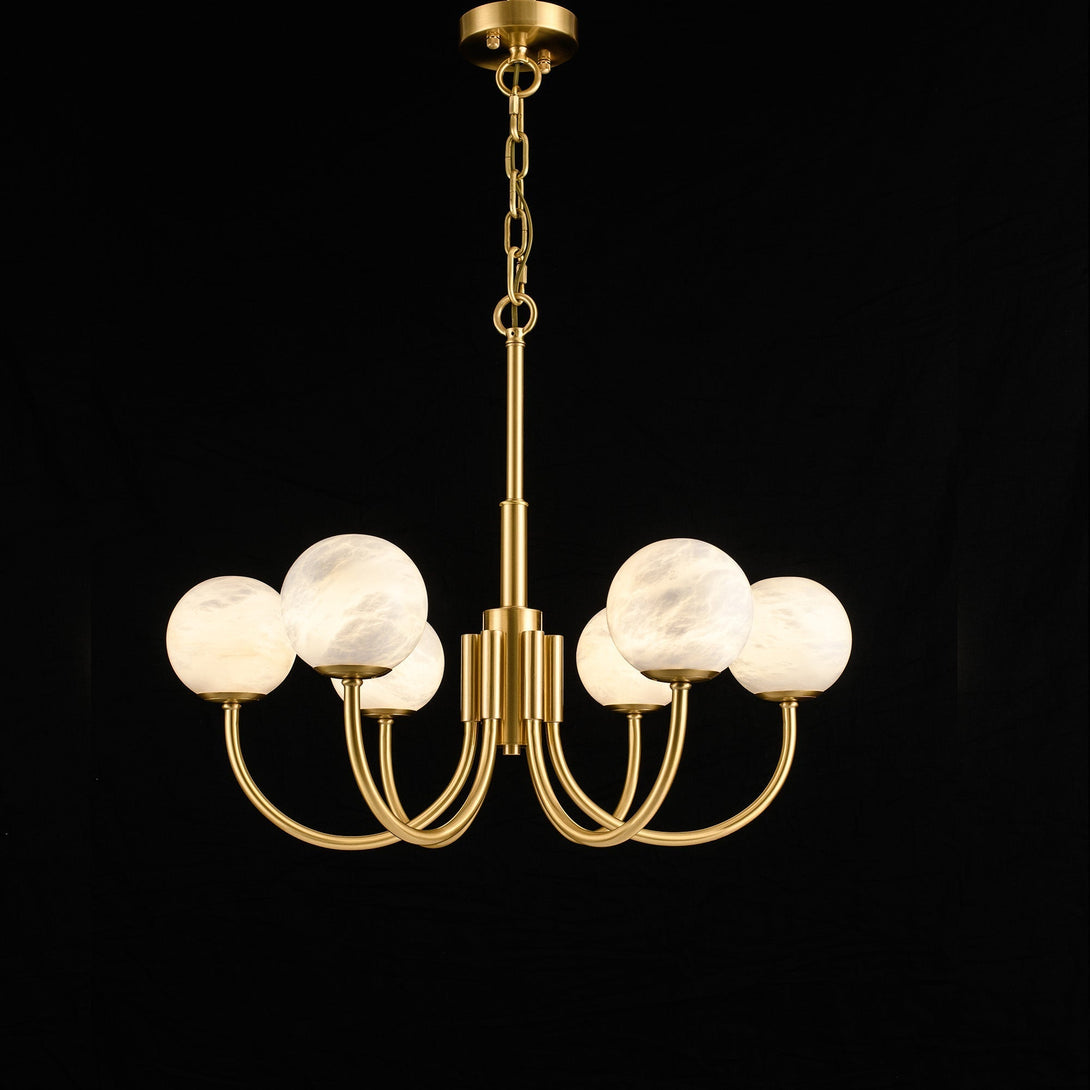 Modern Marble Round Chandelier