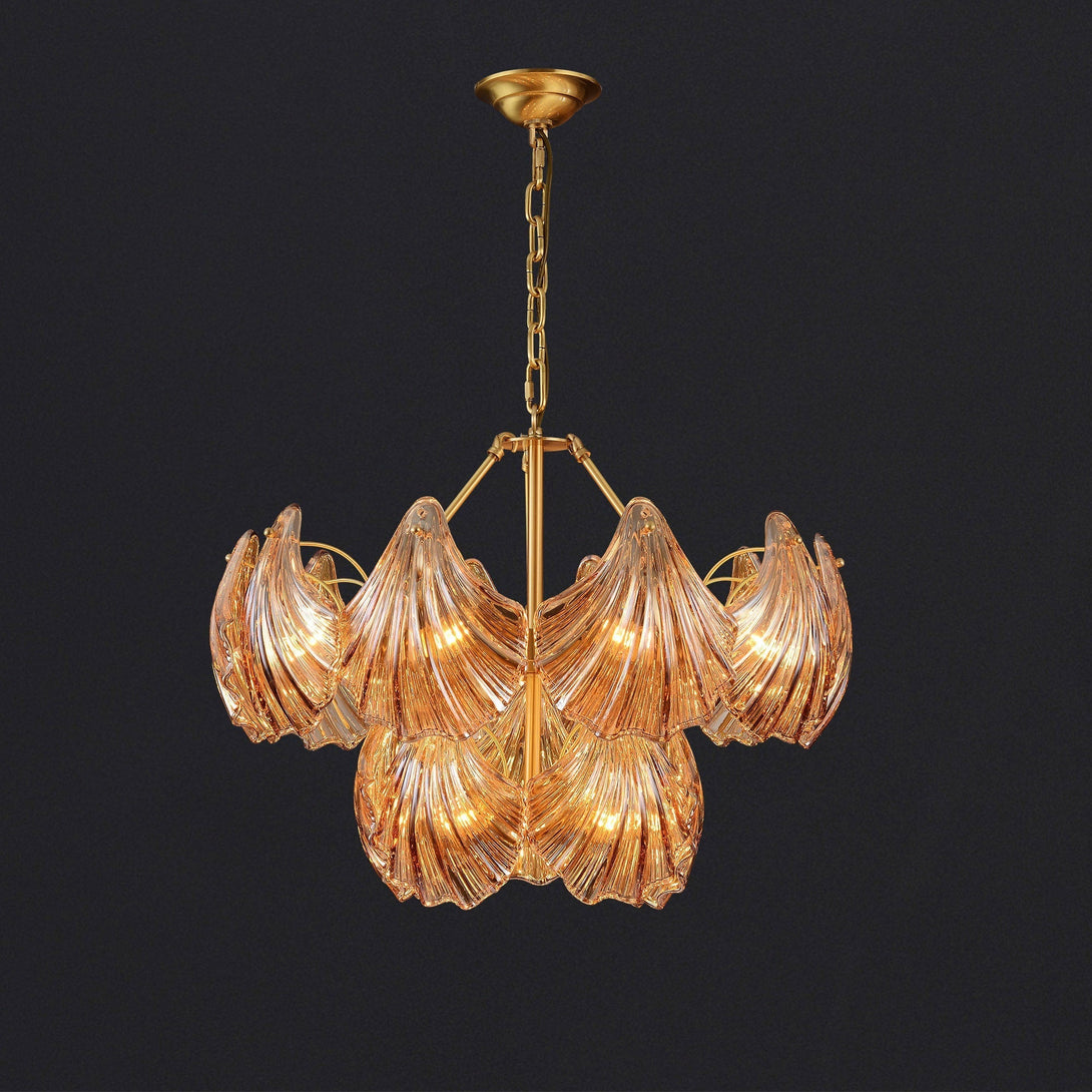 Evale Shell Two-layer Round Chandelier D24"