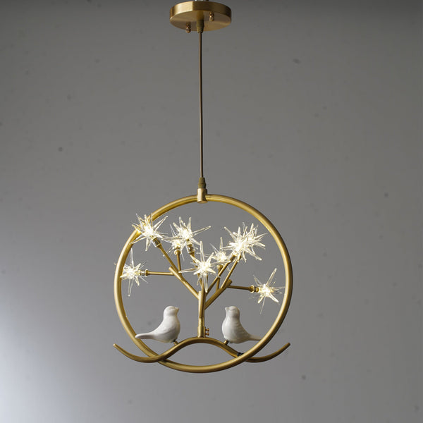 Gold Ring Chandelier