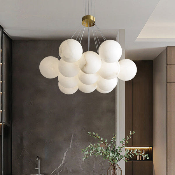 Marble Ball Chandelier