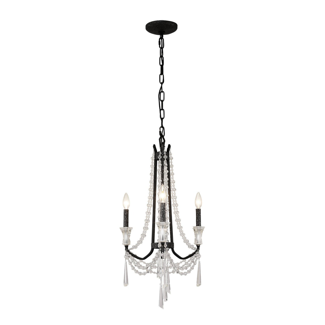 Baylor  Three Light Chandelier In Onyx