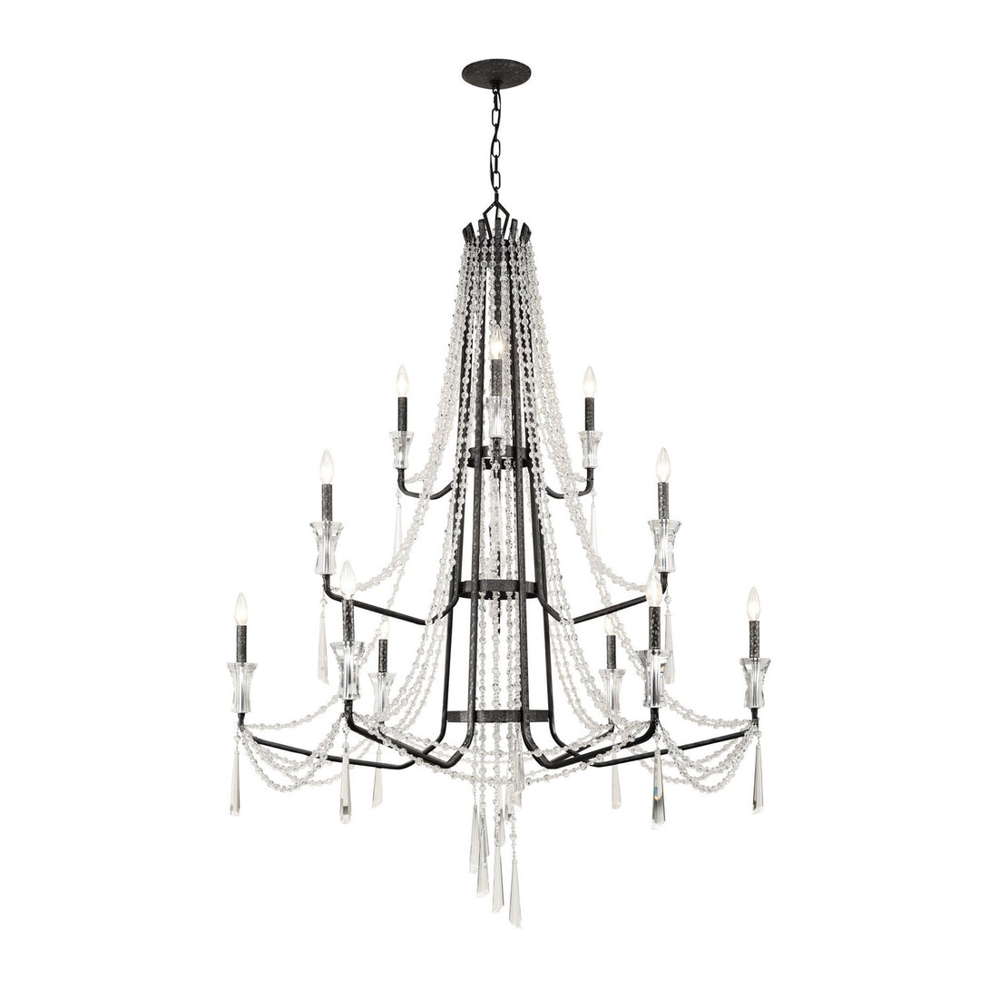 Baylor  12 Light Chandelier In Onyx