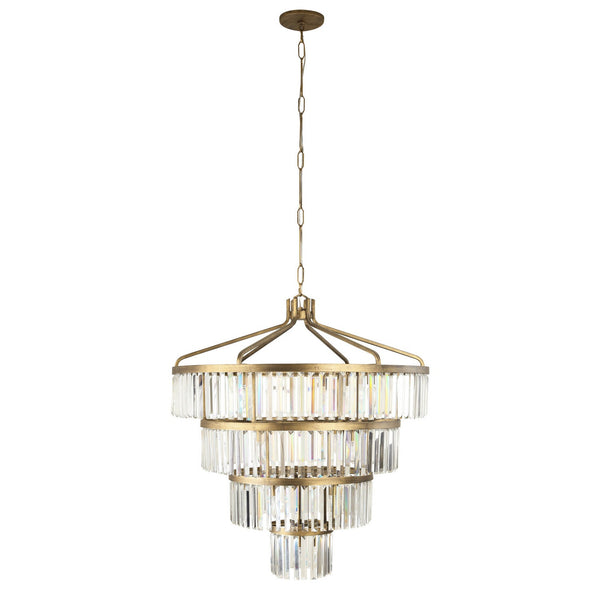 Varaluz Social Club 19 Light Pendant In Havana Gold