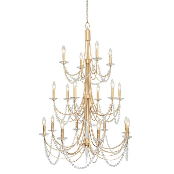 Vance  18 Light Chandelier In French Gold