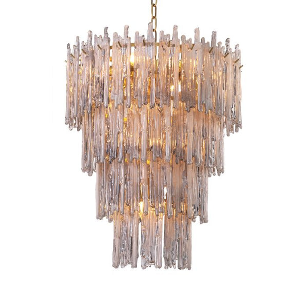 Saint Roch Modern Glass Chandelier [S/L] - [Brass & Glass]