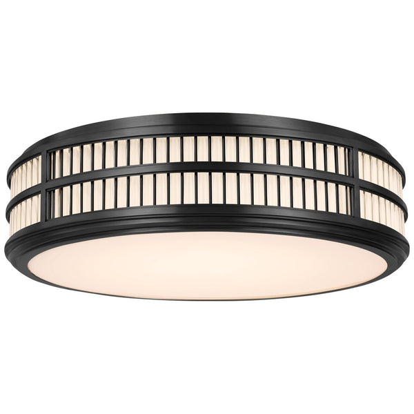 Ralph Lauren Perren LED Flush Mount In Bronze and Glass Rods