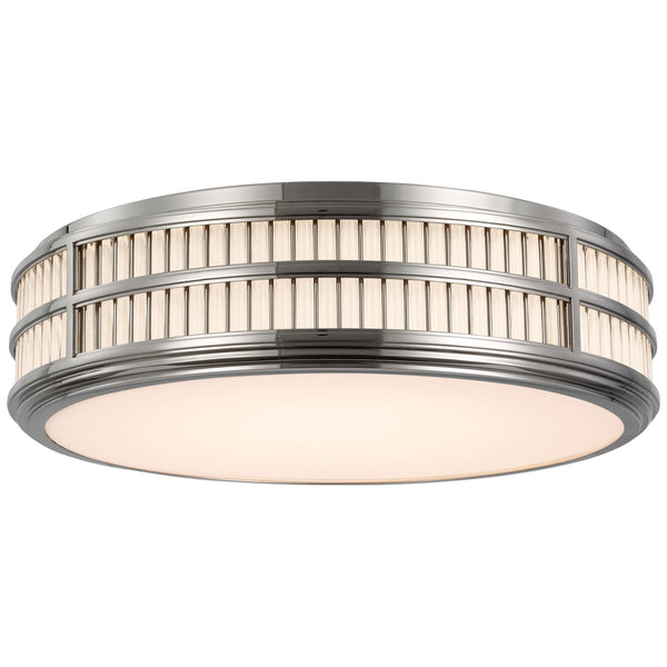 Ralph Lauren Perren LED Flush Mount In Polished Nickel and Glass Rods