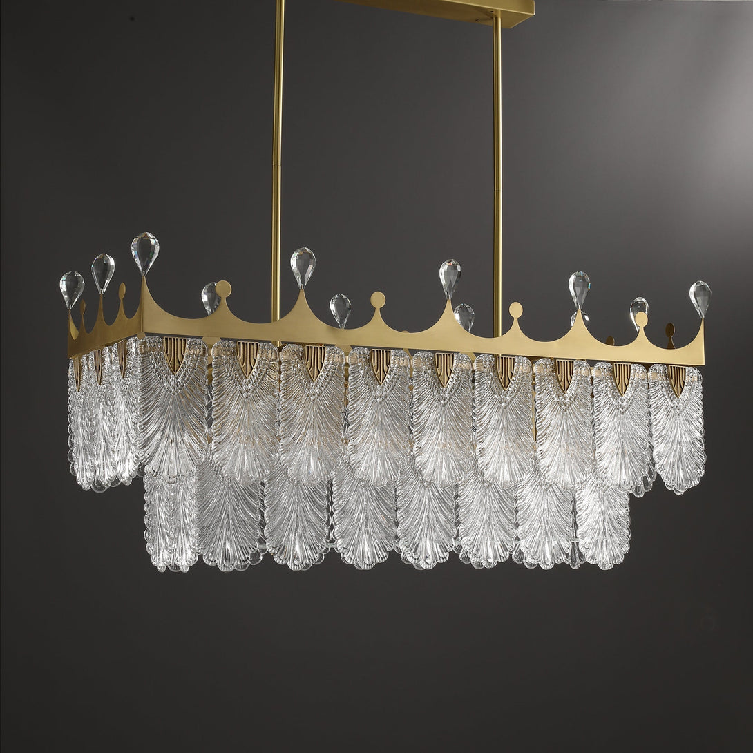 Modern Creative Crown Rectangle Chandelier