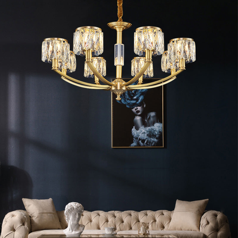 Light luxury all copper chandelier