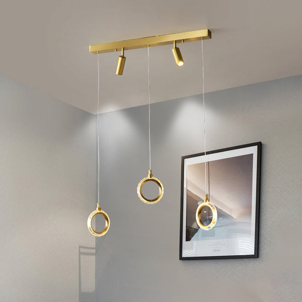 Modern Creative rectangle ring chandelier