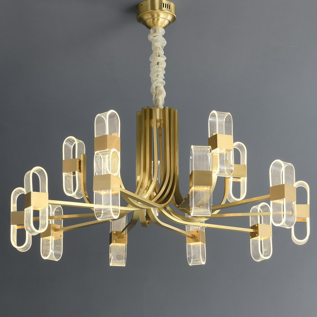 Gold Line 2-Layer Mordern style Chandelier