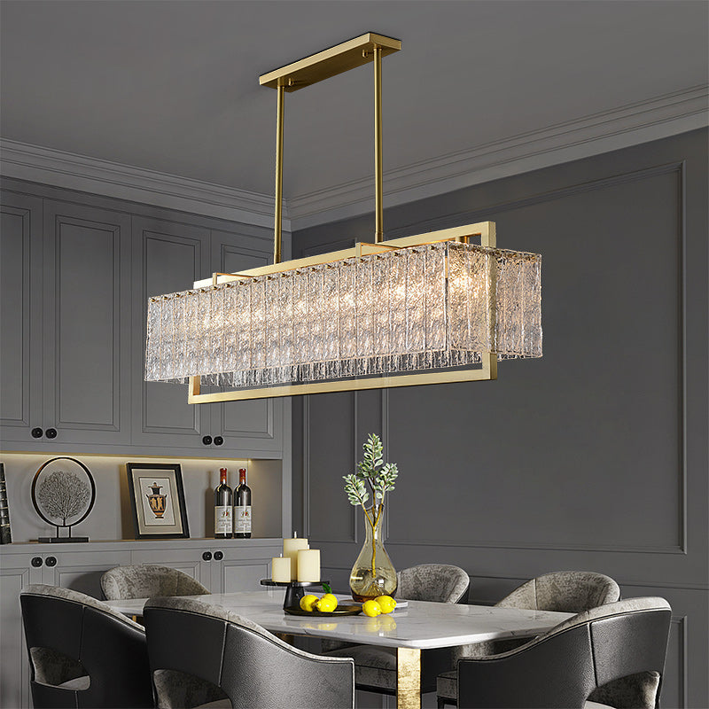 Grass Rectangle Turntable Chandelier