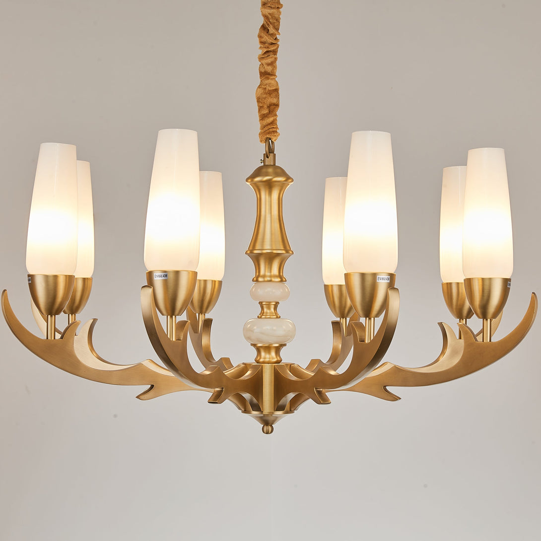 Creative golden chandelier