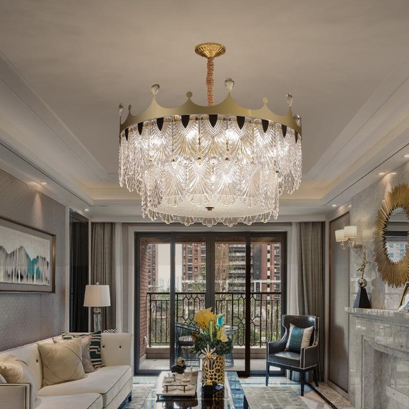 Modern Creative crown double layer chandelier