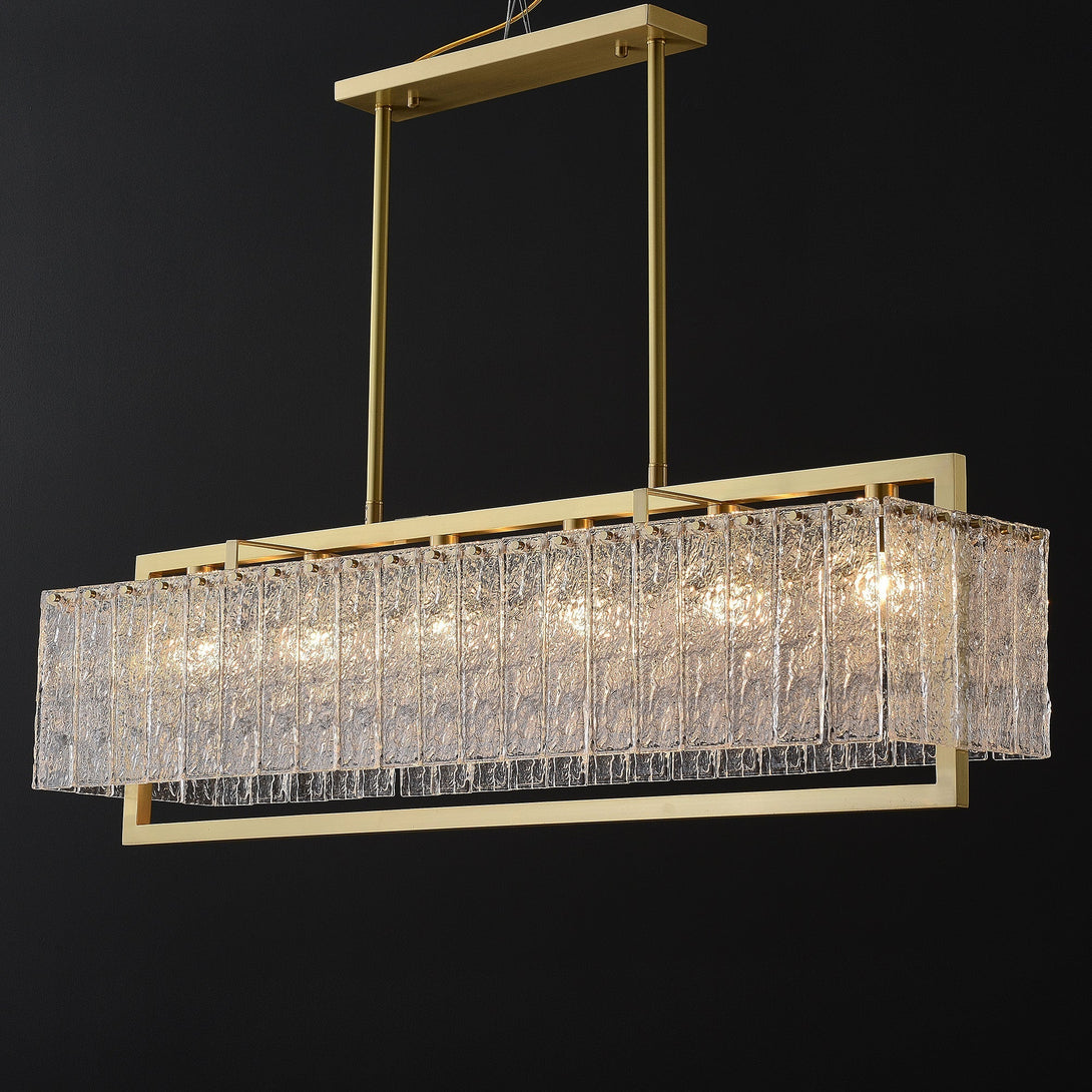 Grass Rectangle Turntable Chandelier