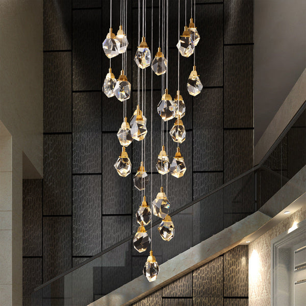 Round Polygonal Chandelier 24 Lights