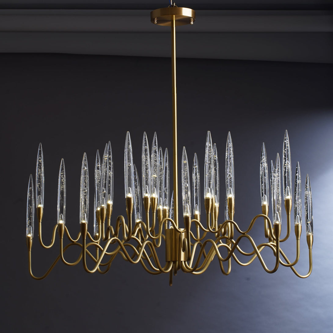 Postmodern Creative Arrow Copper  Luxury Chandelier