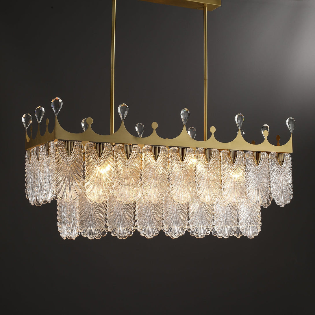 Modern Creative Crown Rectangle Chandelier