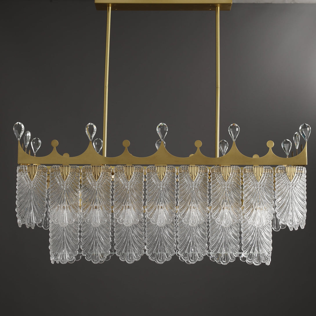 Modern Creative Crown Rectangle Chandelier