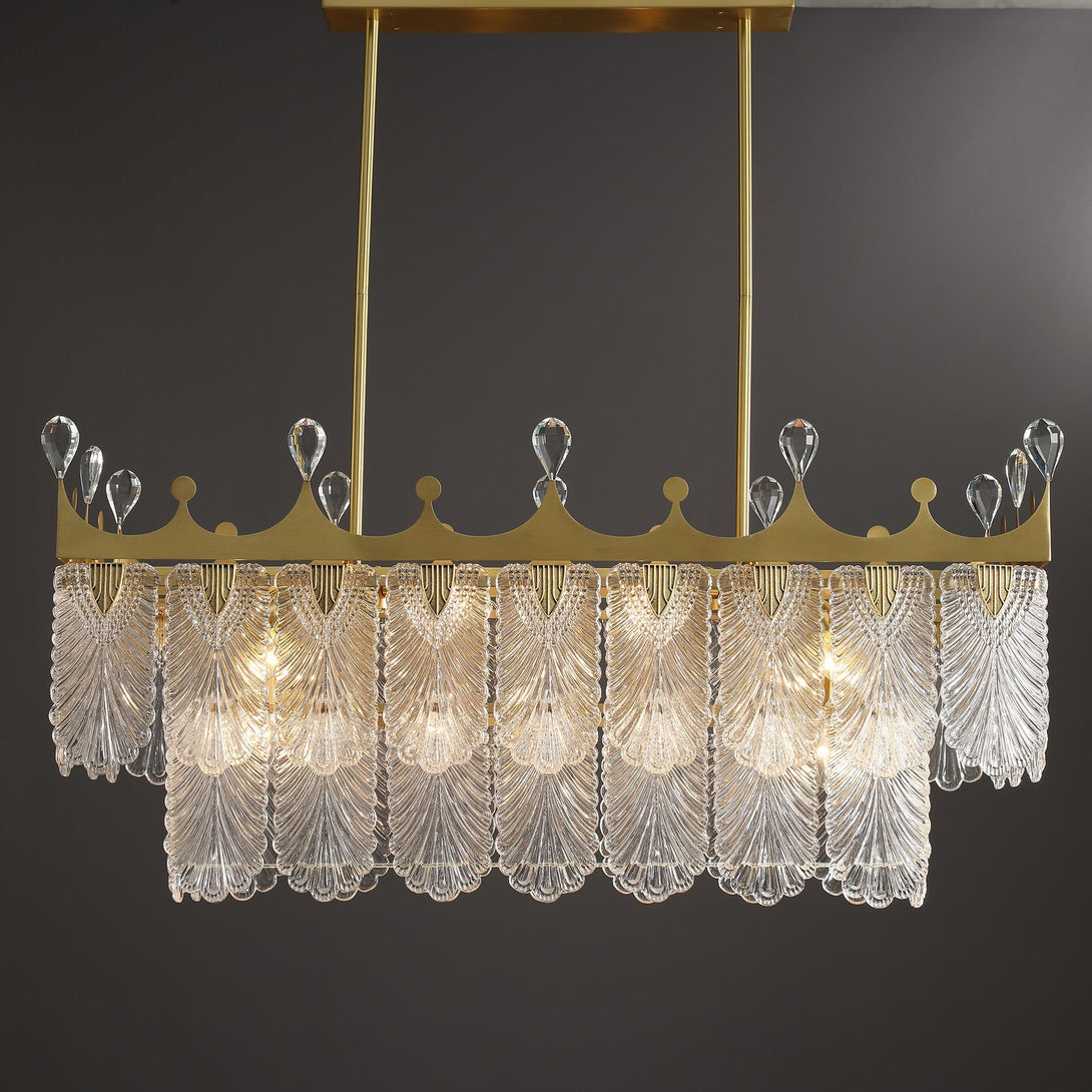 Modern Creative Crown Rectangle Chandelier