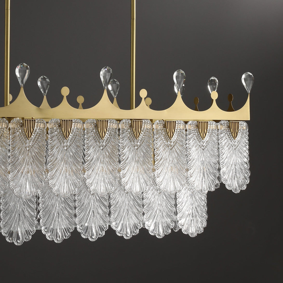 Modern Creative Crown Rectangle Chandelier