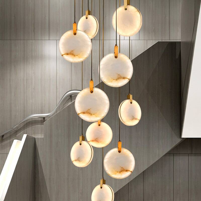 Moonshade Natural Marble Pendant Light