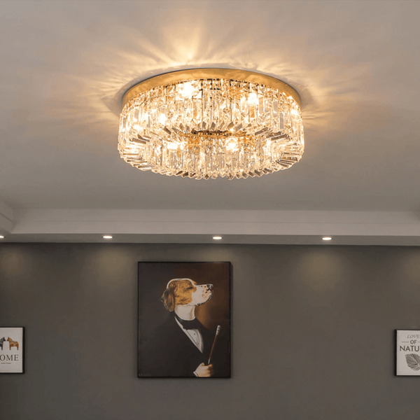 Specchi Round Chandelier  Flush Mount