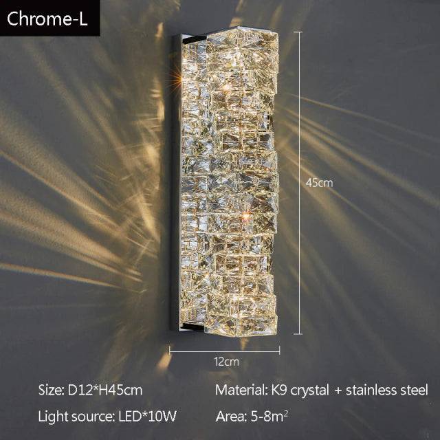 Baccini Crystal Wall Sconce