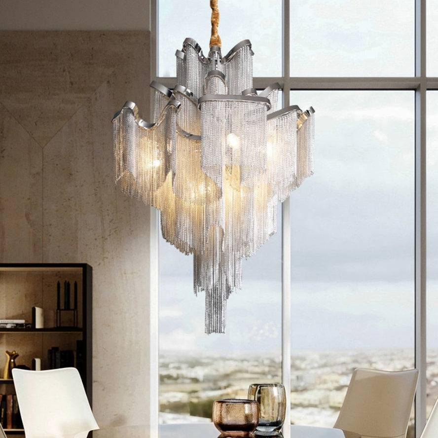 Cadena French Empire Chain Tassel Chandelier