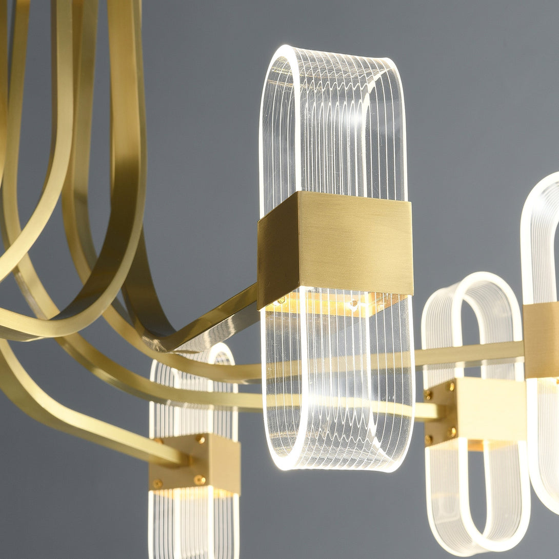 Gold Line Mordern style Chandelier