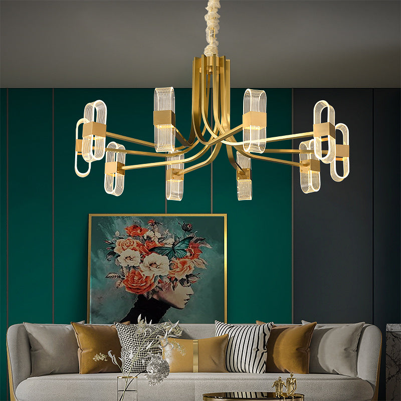 Gold Line Mordern style Chandelier