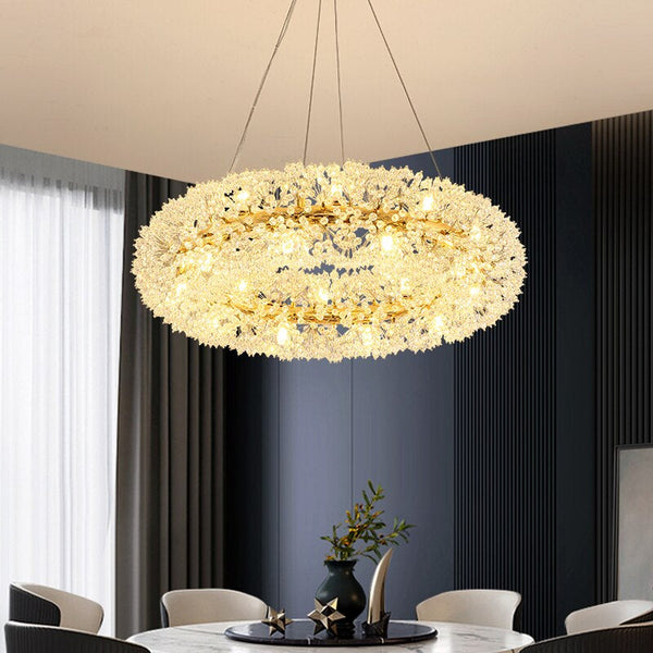 Leone Crystal Round Chandelier