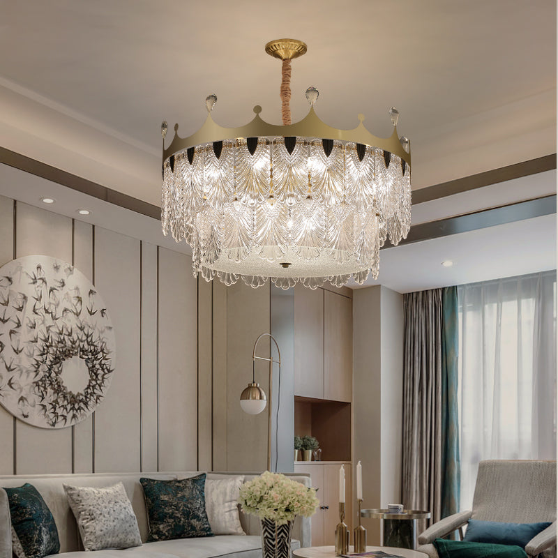 Modern Creative crown double layer chandelier