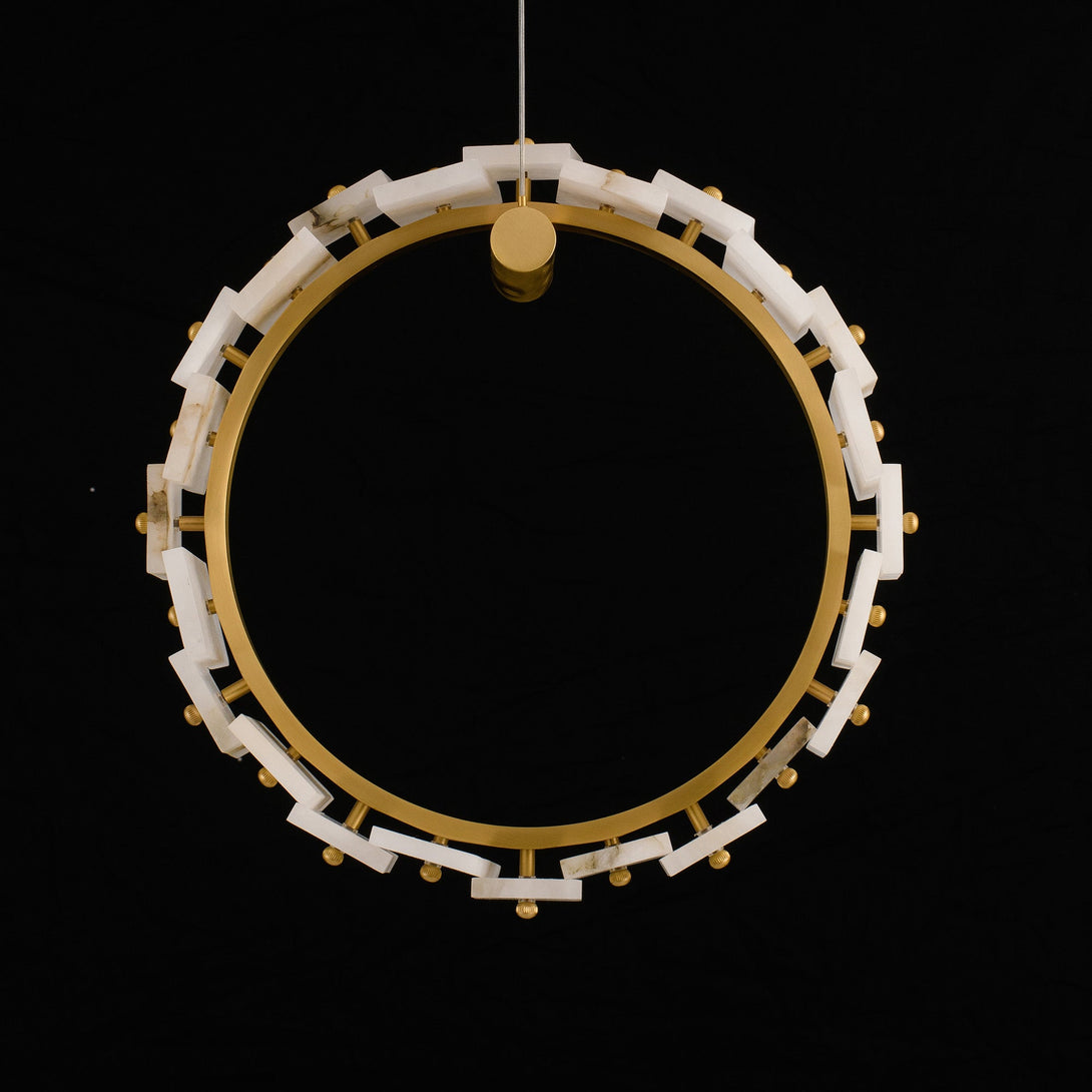 Modern Marble Ring Chandelier