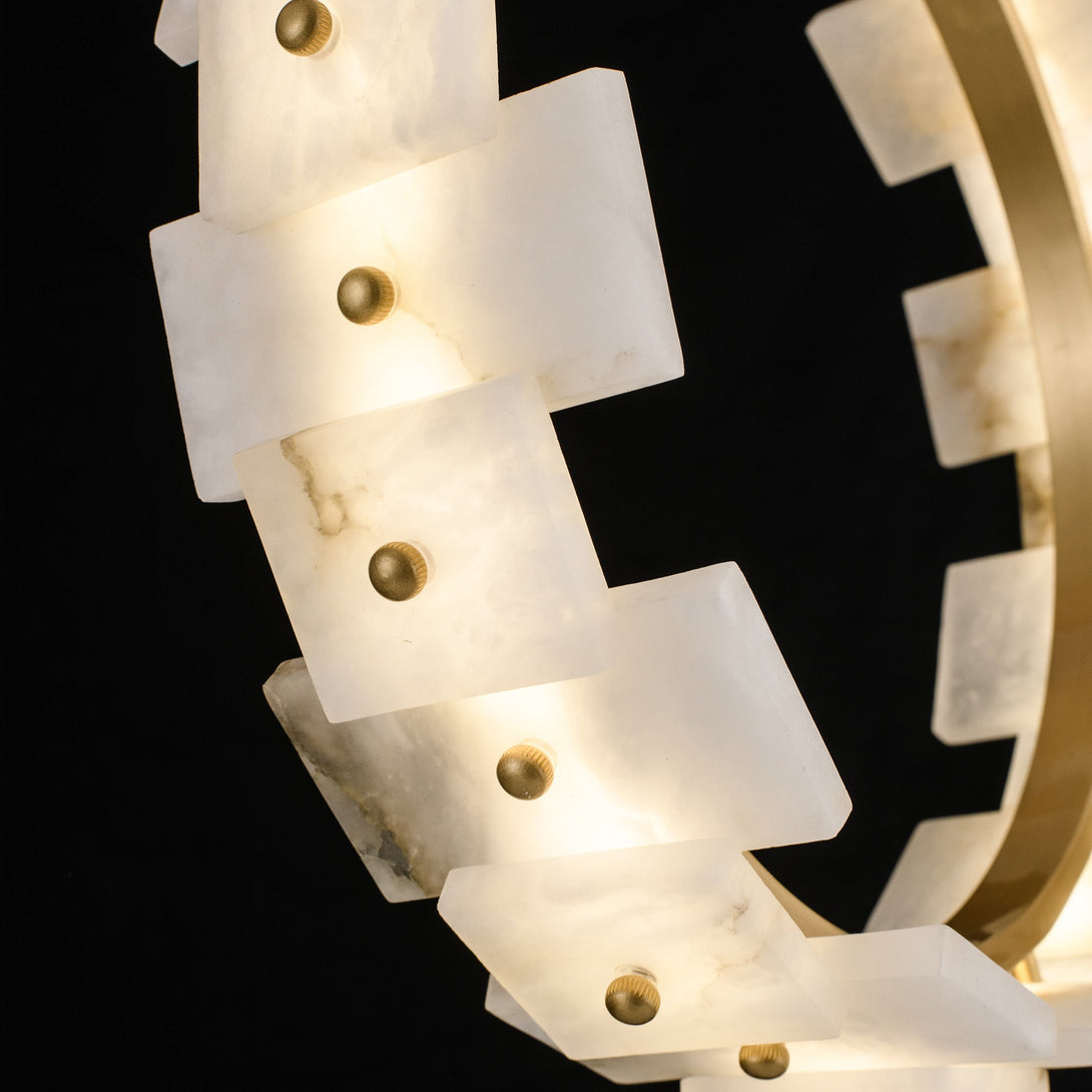 Modern Marble Ring Chandelier