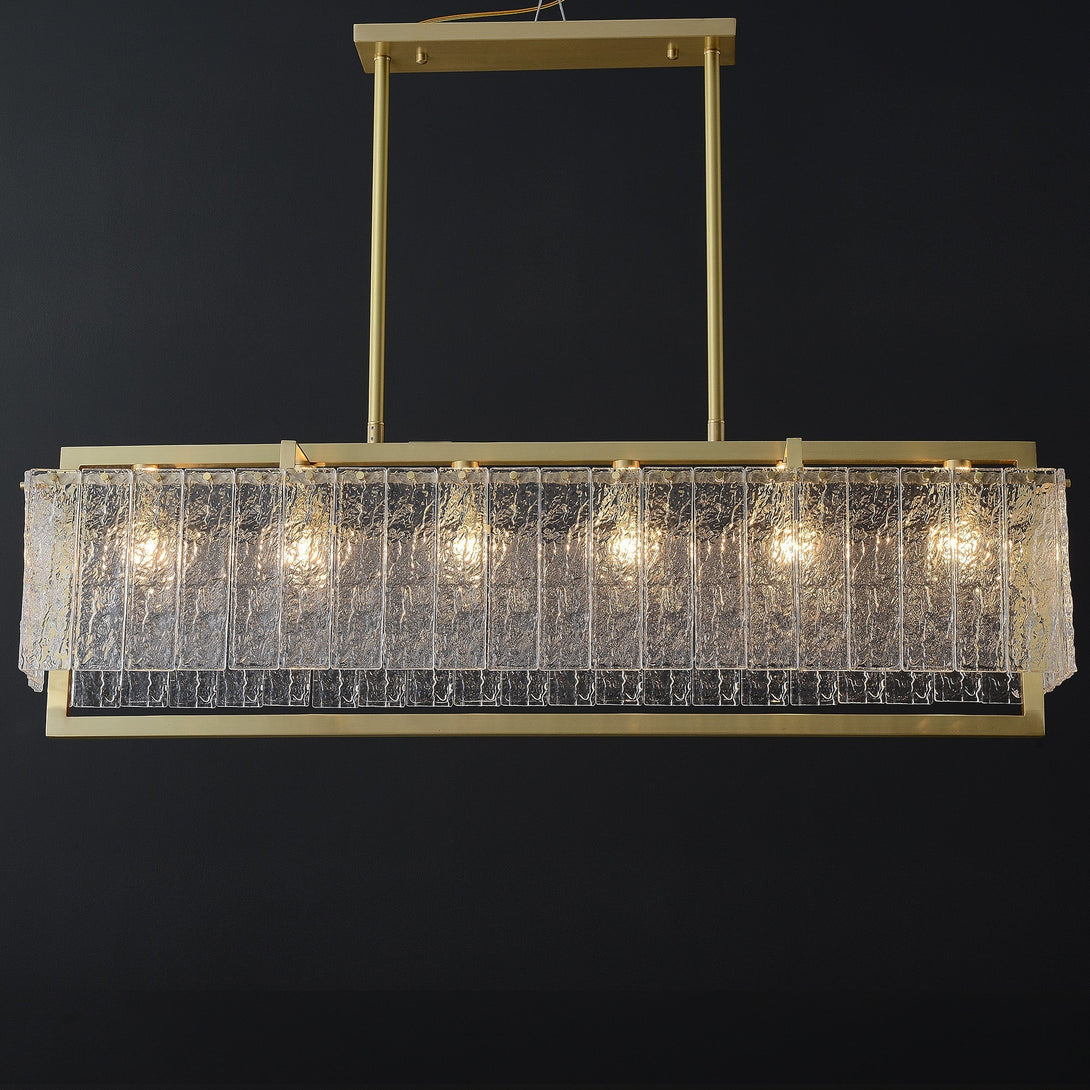 Grass Rectangle Turntable Chandelier