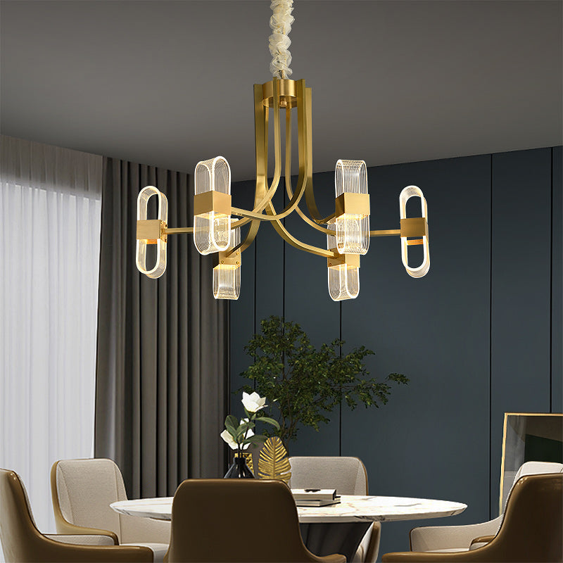 Gold Line Mordern style Chandelier