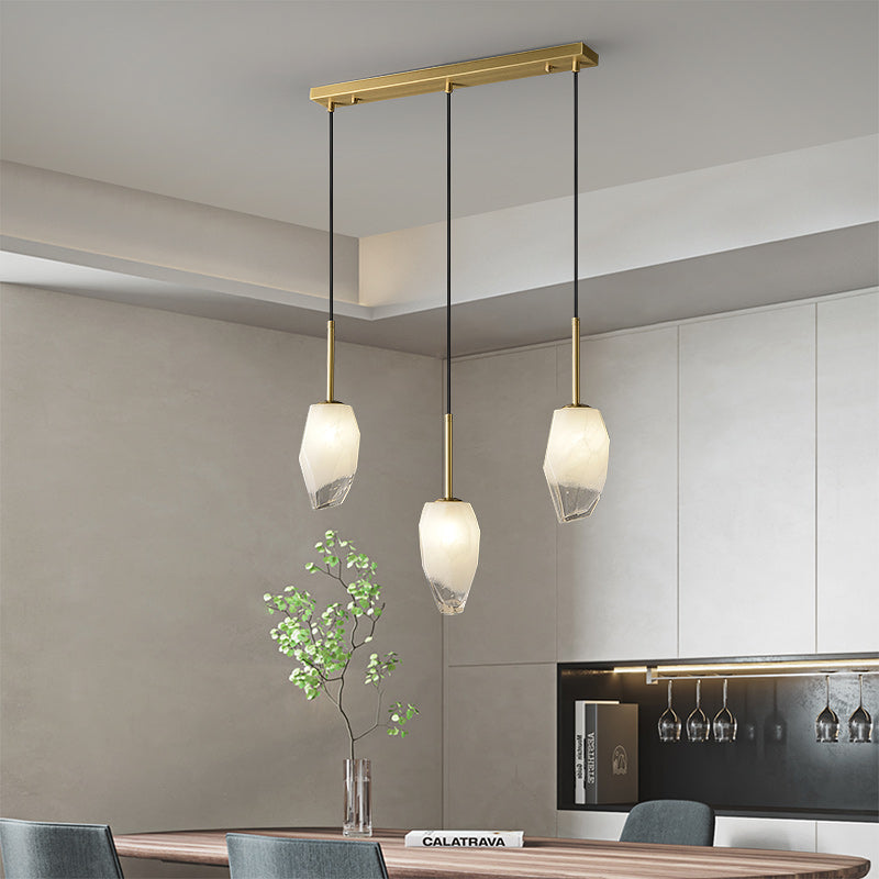 Liya Line glass chandelier 3 Lights