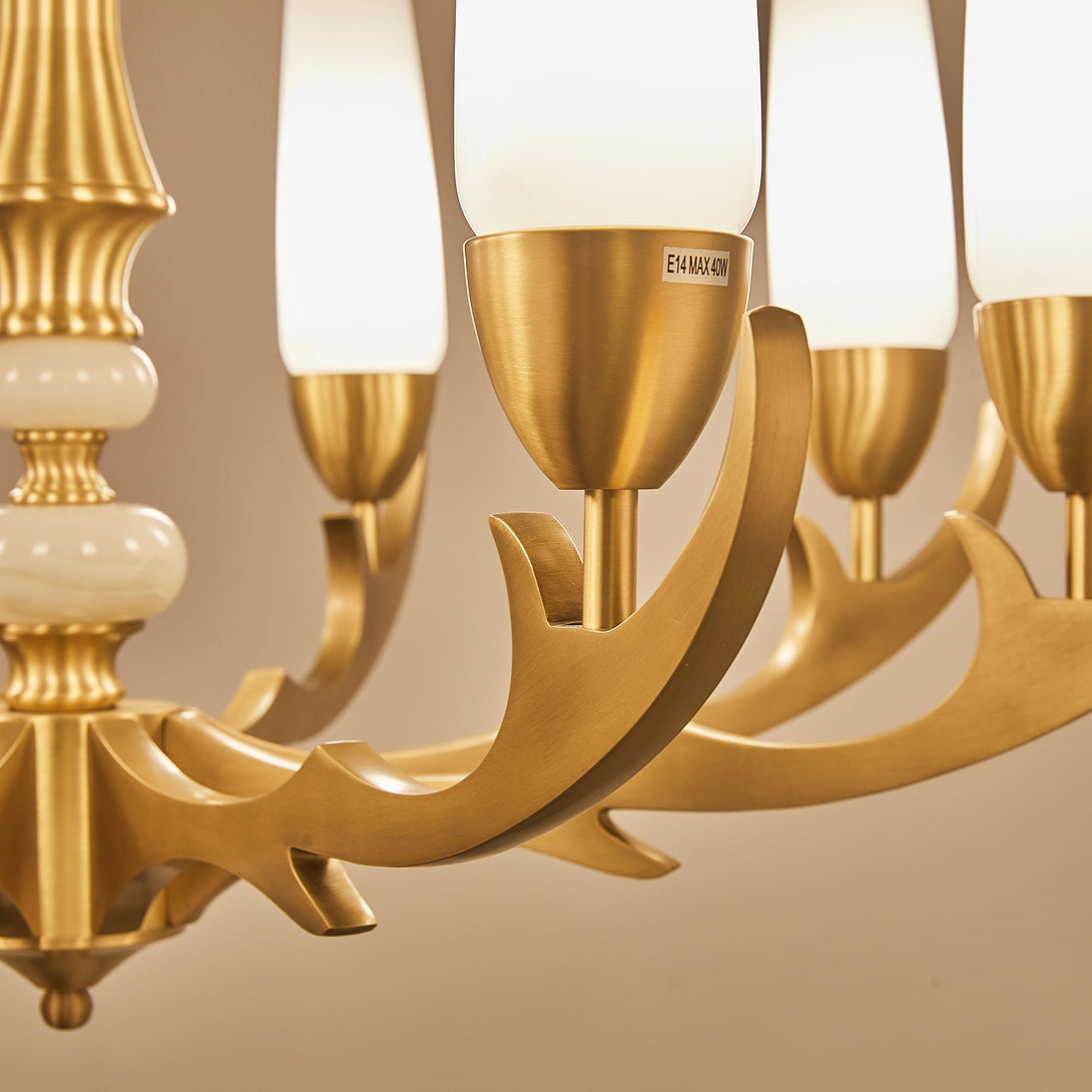 Creative golden chandelier