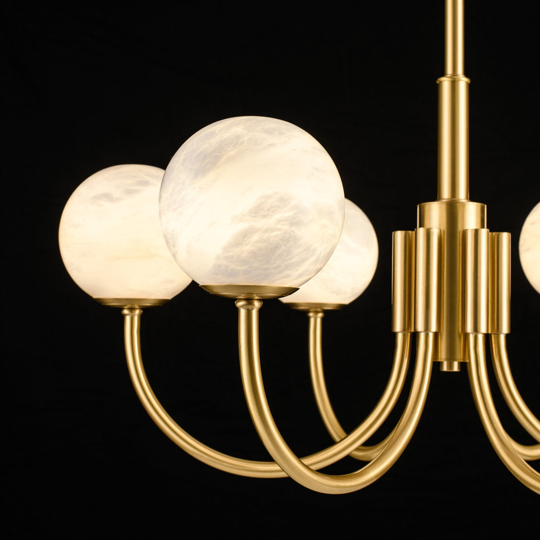 Modern Marble Round Chandelier