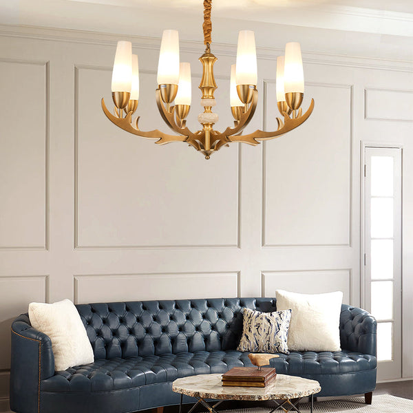 Creative golden chandelier