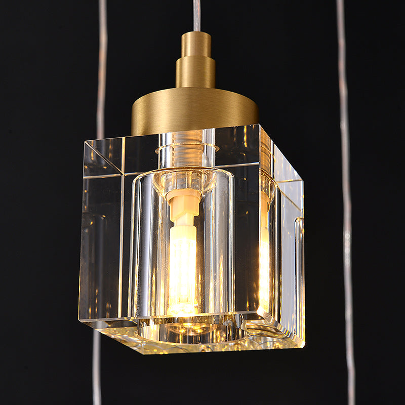 Cube Crystal Chandelier