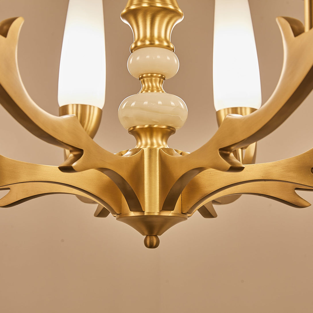 Creative golden chandelier