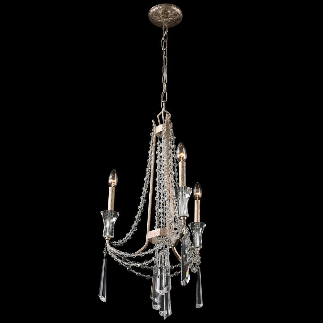 Baylor  Three Light Chandelier In Transcend Silver