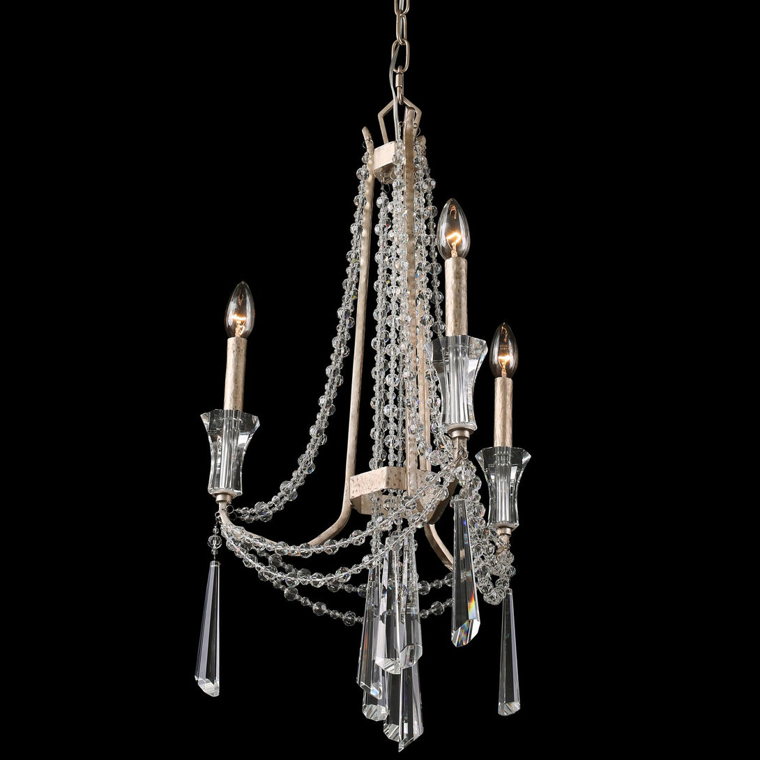 Baylor  Three Light Chandelier In Transcend Silver