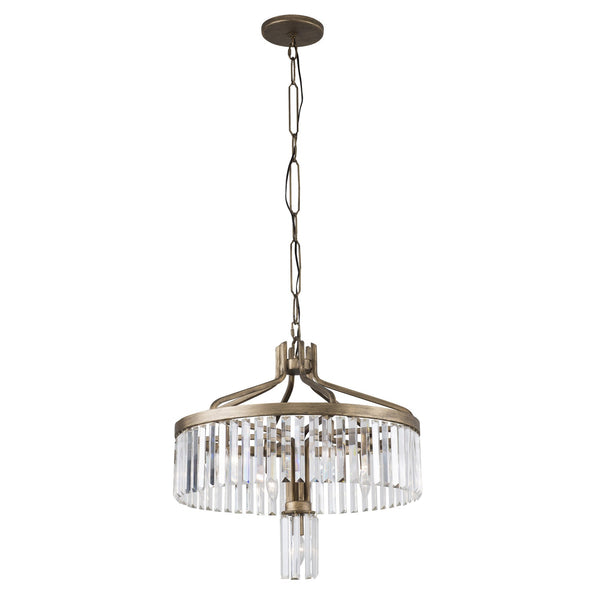 Varaluz Social Club Seven Light Pendant In Havana Gold