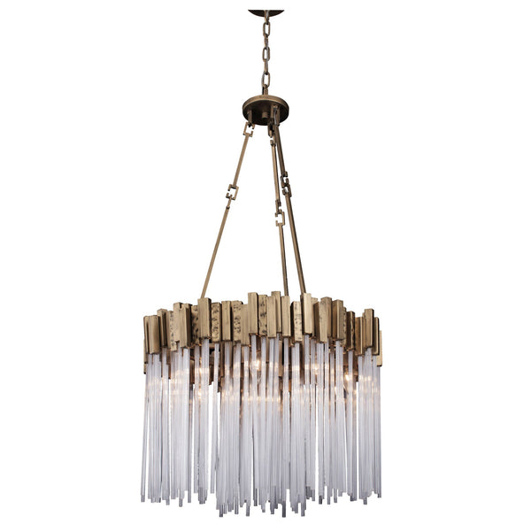 Madison  Nine Light Pendant In Havana Gold