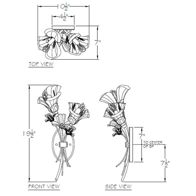 Aurora Bouquet Wall Sconce